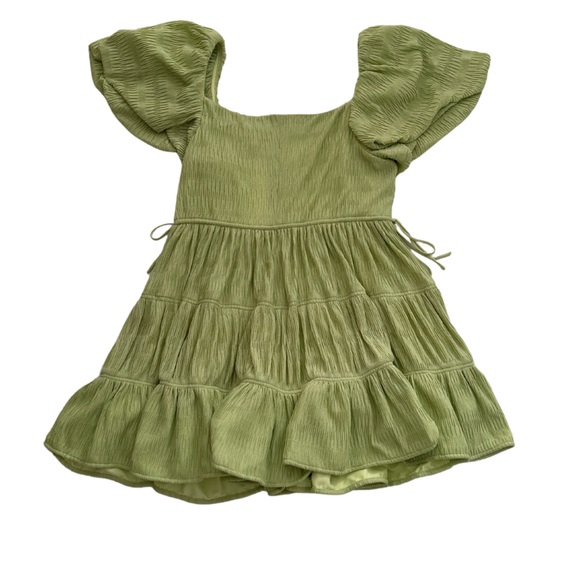 NWT Jonathan Simkhai Cadence Pear Variegated Mini Dress - Picture 4 of 7